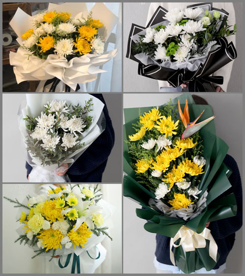 贵州六盘水水城县杨梅乡白牛村白事花束代送